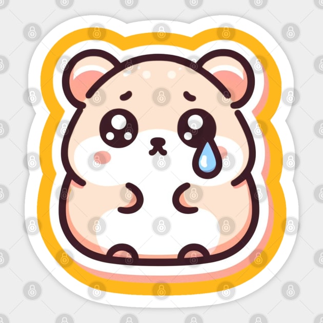 sad hamster Sticker by EKLZR